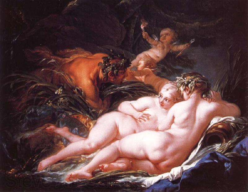 Francois Boucher Pan and Syrinx France oil painting art